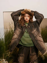 Washed Tie-dye Denim Jacket